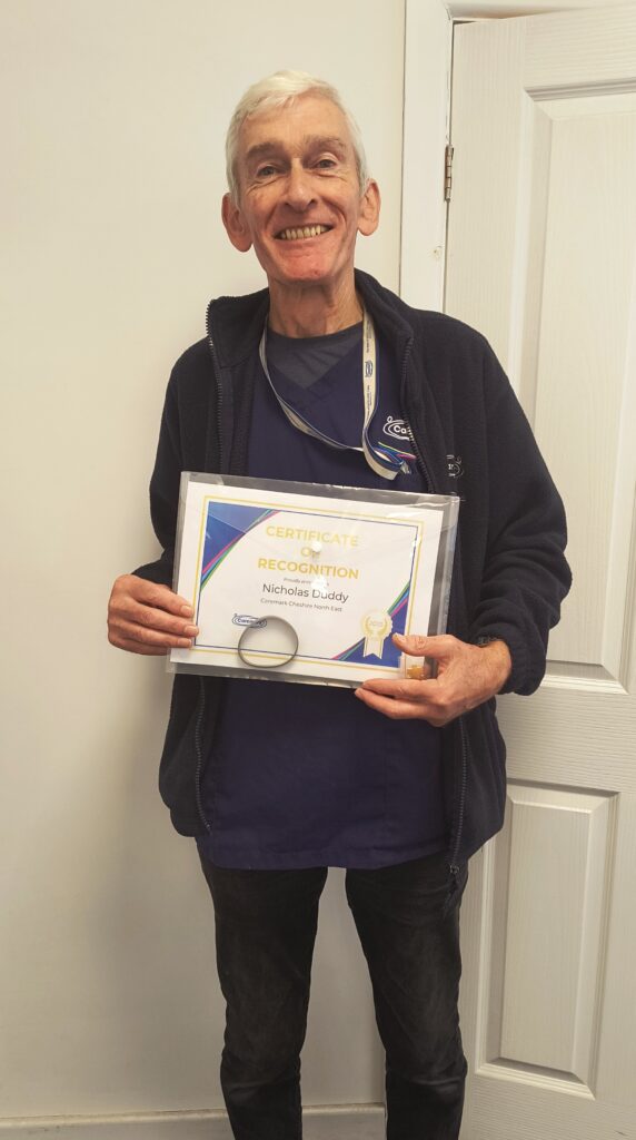 Carer Nick Awarded